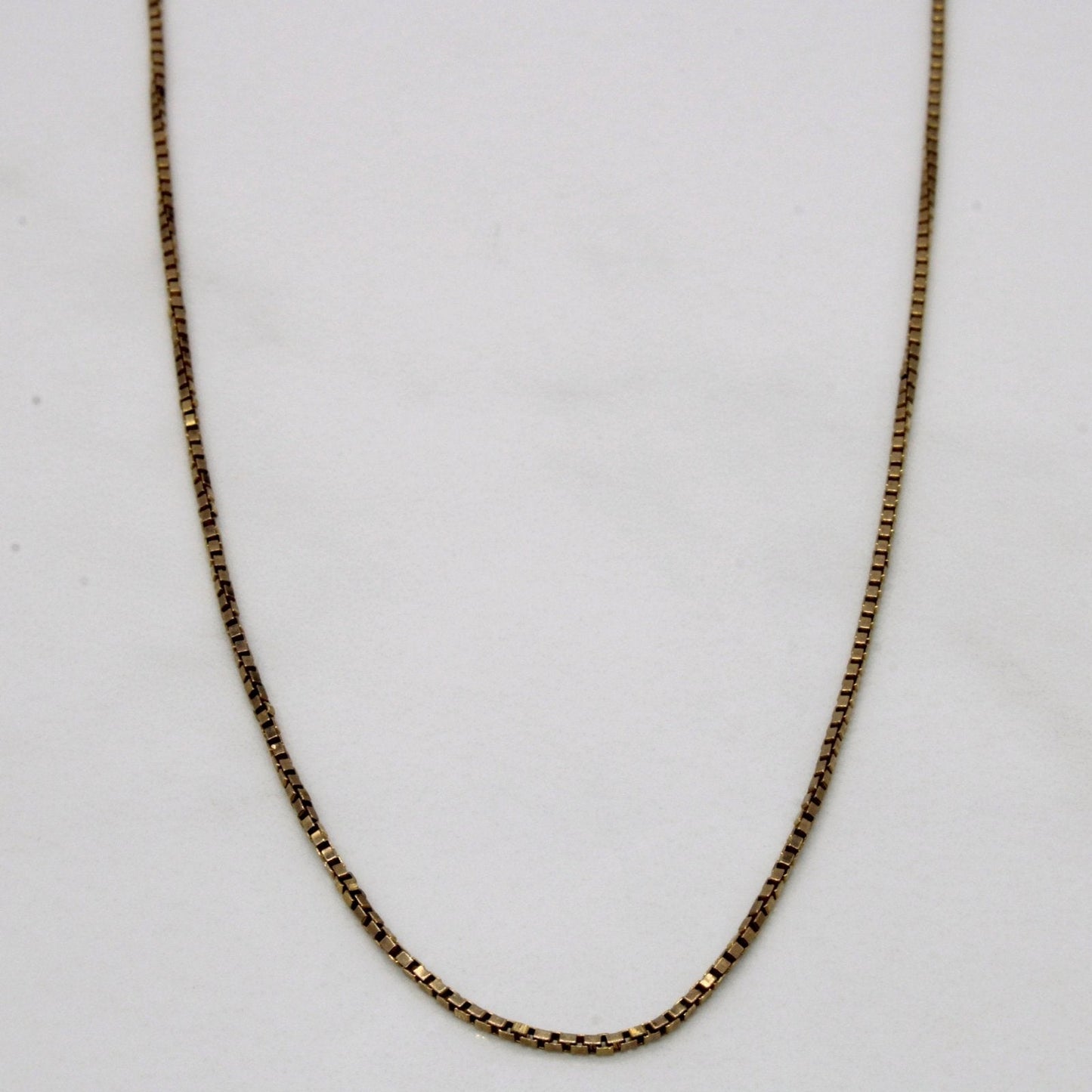 10k Yellow Gold Box Link Chain | 18 |
