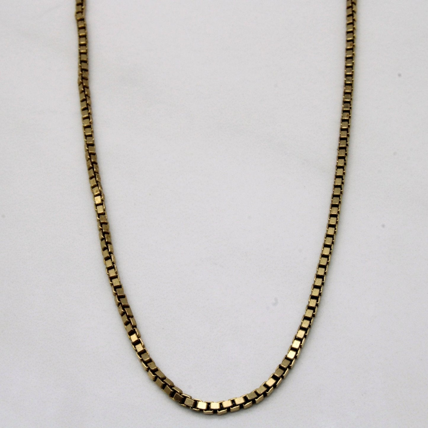 10k Yellow Gold Box Link Chain | 18 |