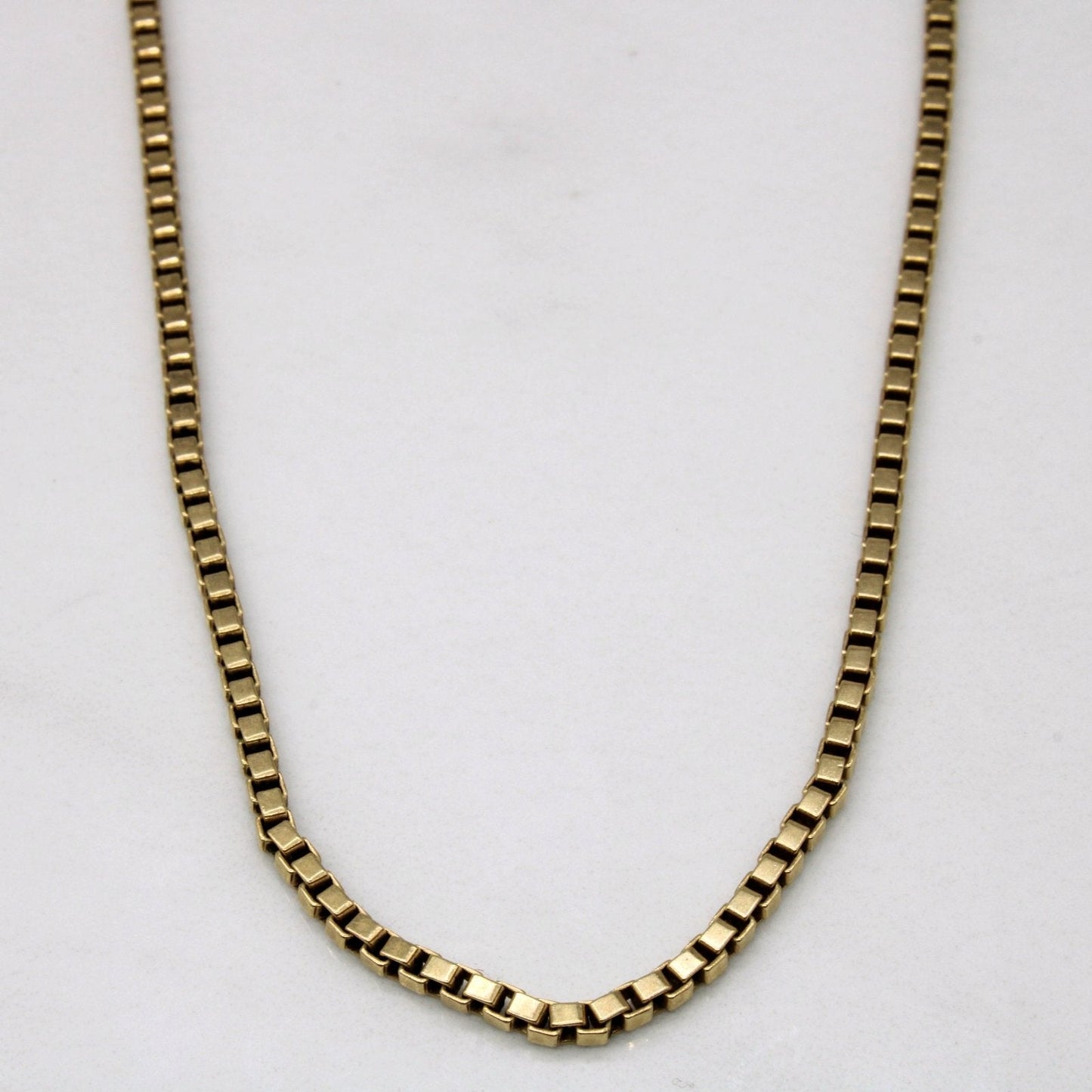 10k Yellow Gold Box Link Chain | 18 |
