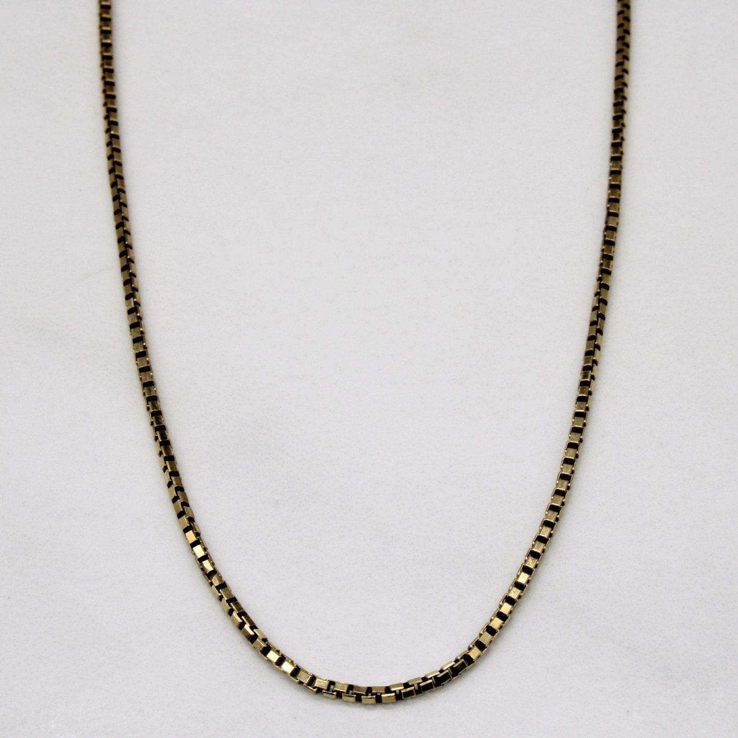 10k Yellow Gold Box Link Chain | 18 |