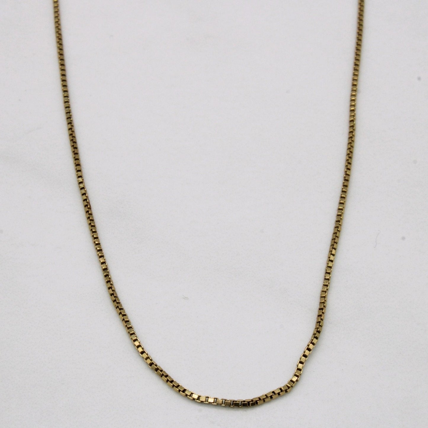 10k Yellow Gold Box Link Chain | 20 |
