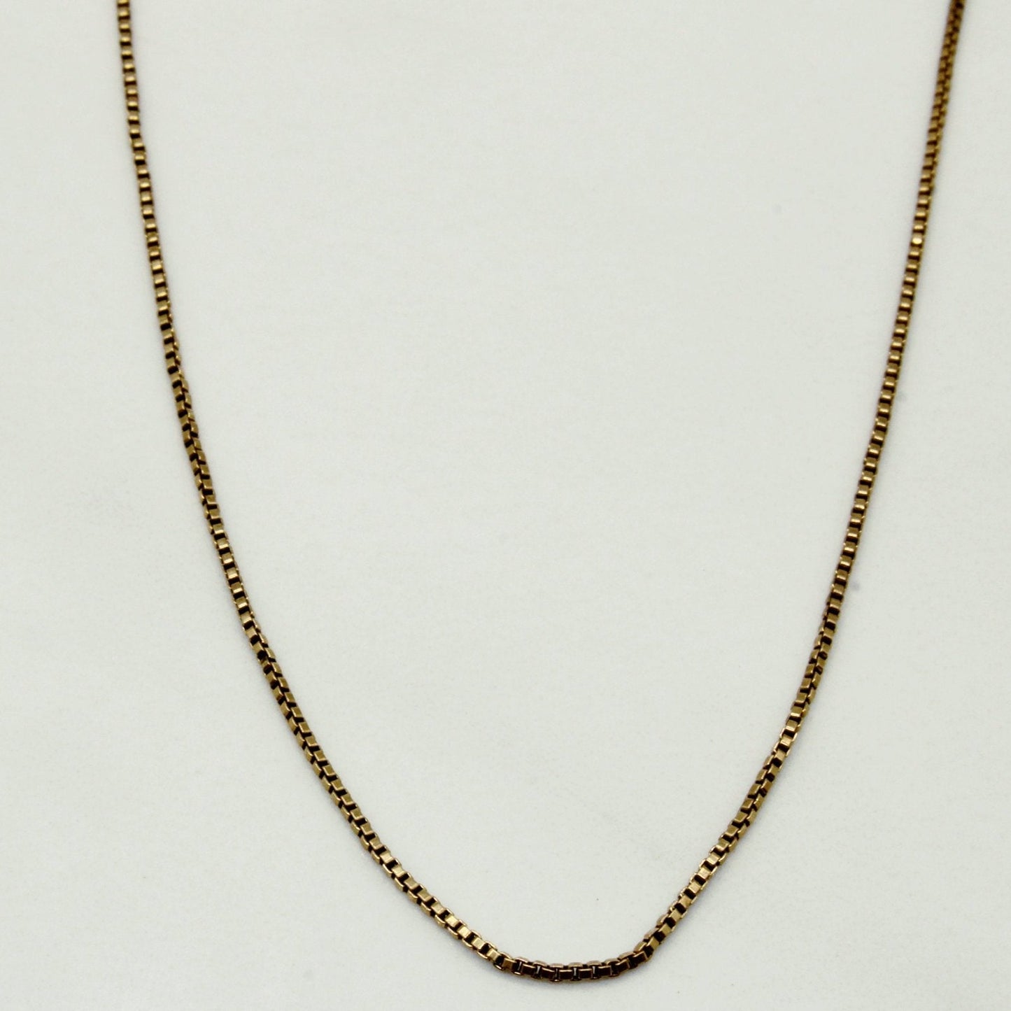 10k Yellow Gold Box Link Chain | 21 |