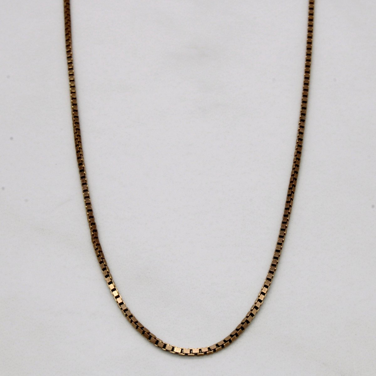 10k Yellow Gold Box Link Chain | 21 |