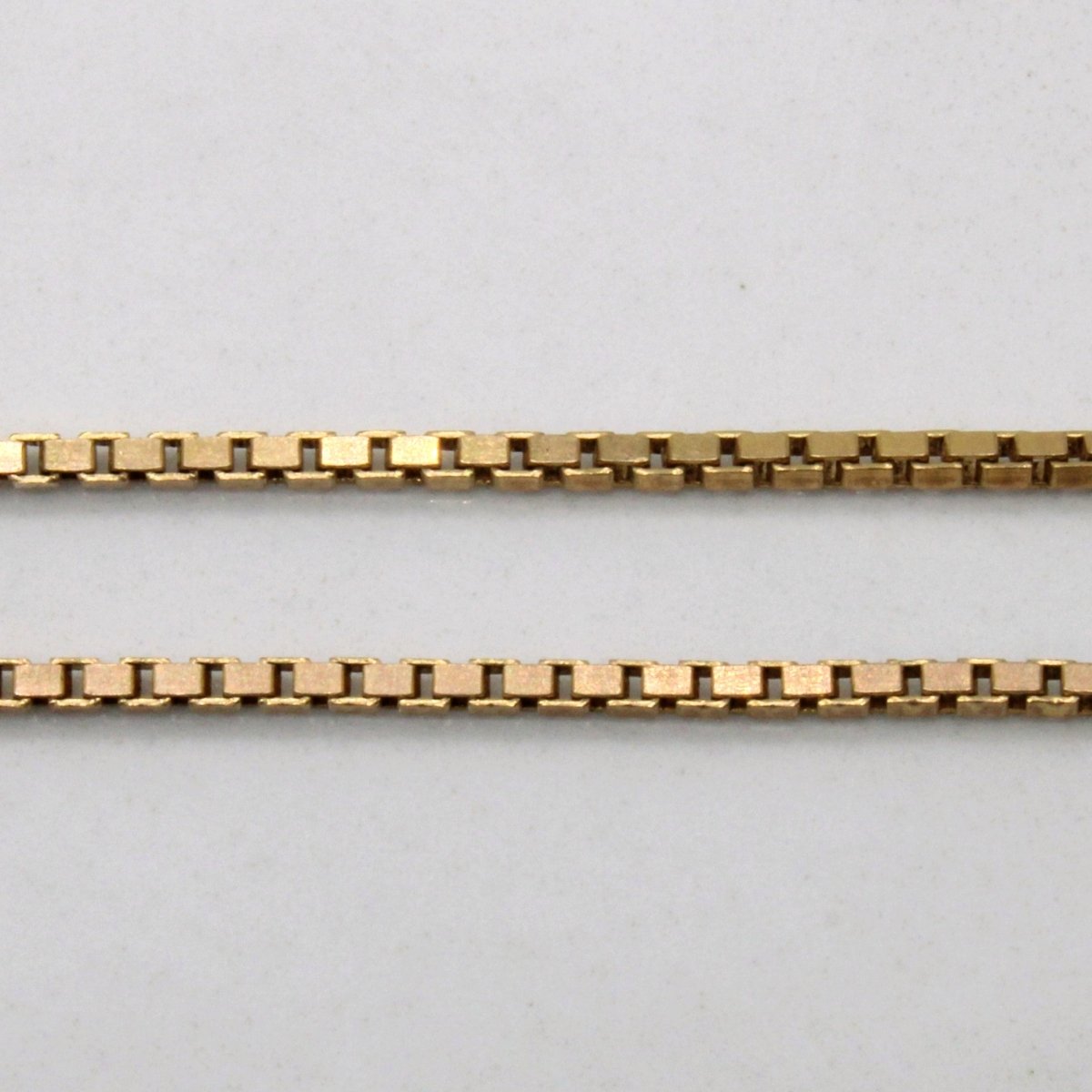 10k Yellow Gold Box Link Chain | 21 |
