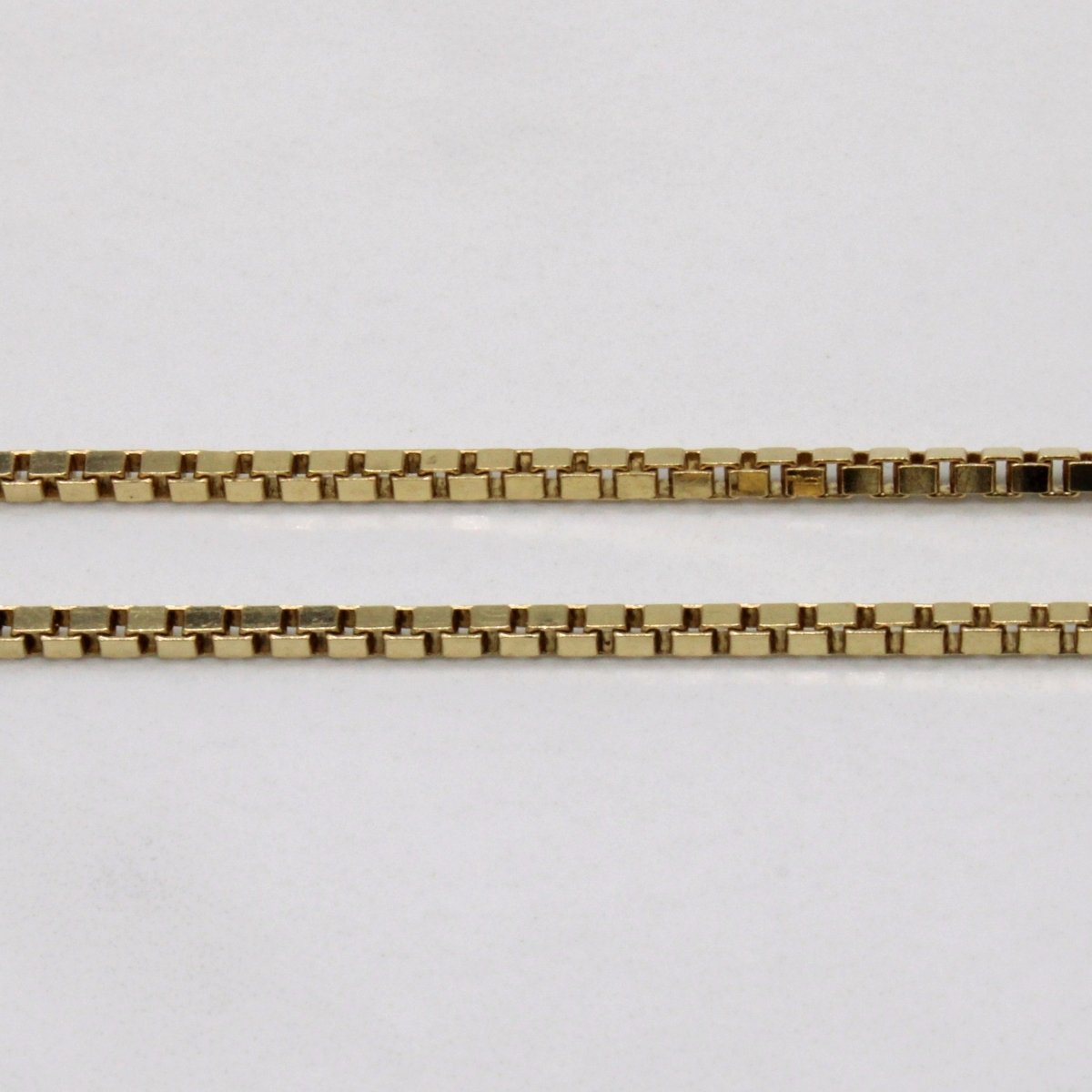 10k Yellow Gold Box Link Chain | 22 |