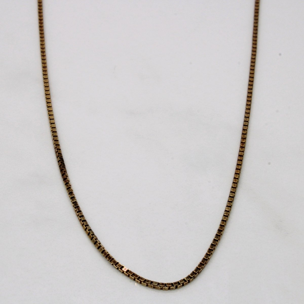 10k Yellow Gold Box Link Chain | 22 |