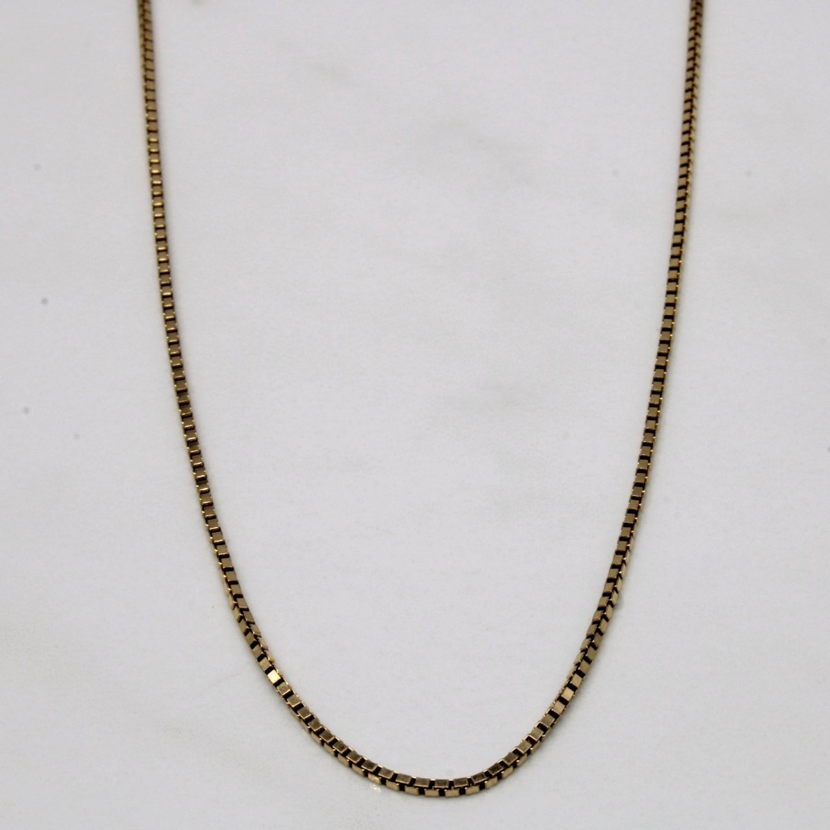 10k Yellow Gold Box Link Chain | 22 |