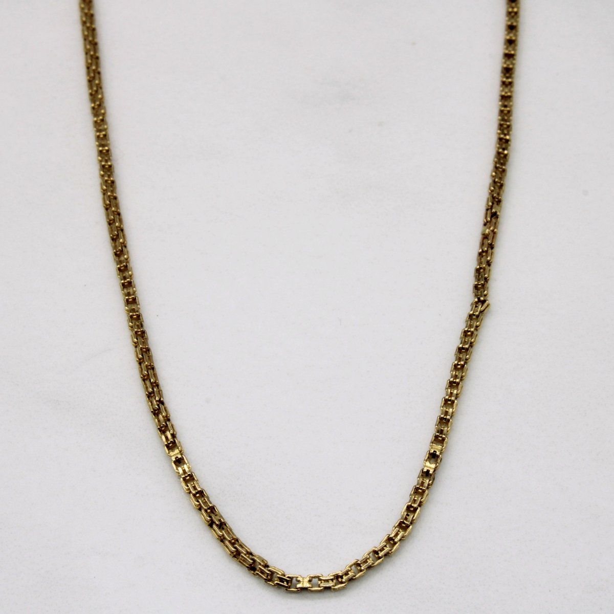 10k Yellow Gold Box Link Chain | 22 |