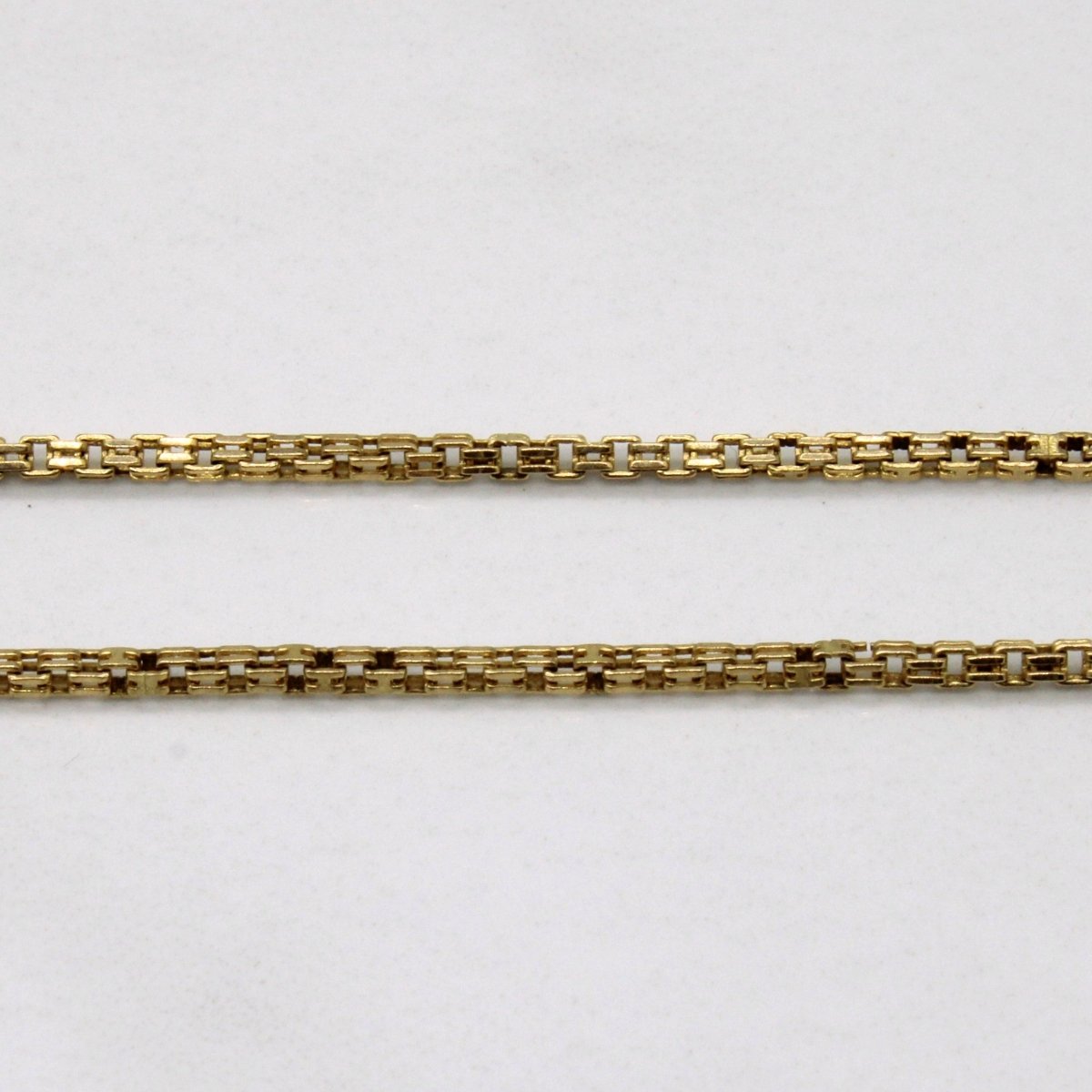 10k Yellow Gold Box Link Chain | 22 |