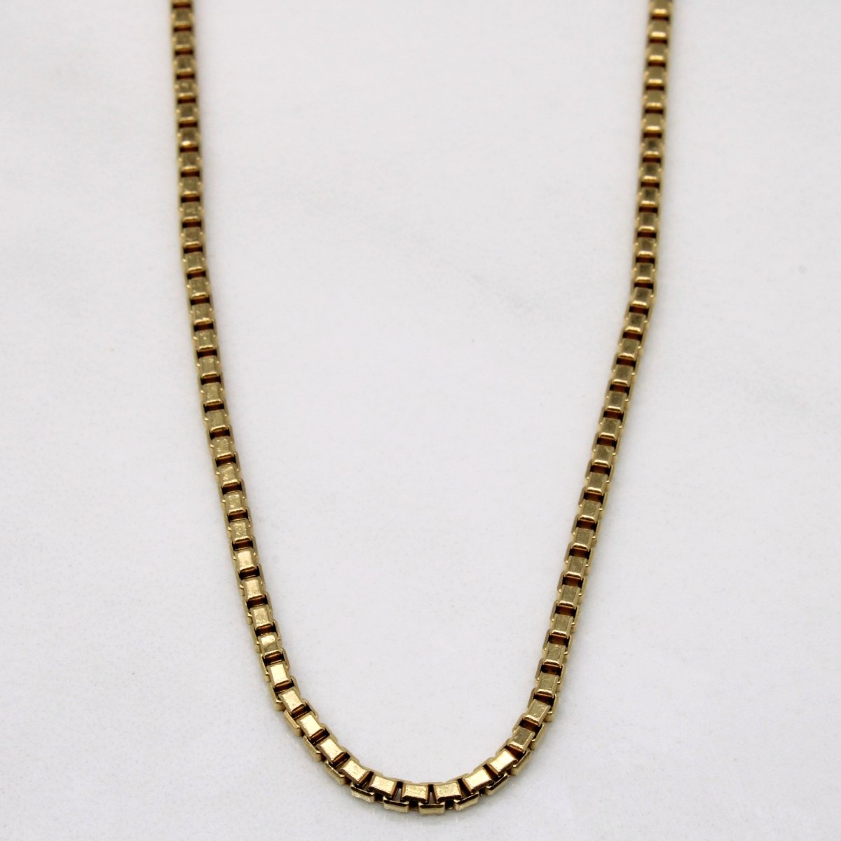 10k Yellow Gold Box Link Chain | 24 |