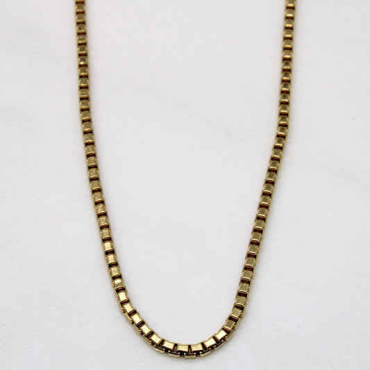 10k Yellow Gold Box Link Chain | 24 |