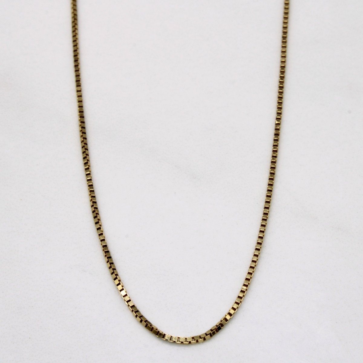 10k Yellow Gold Box Link Chain | 24 |