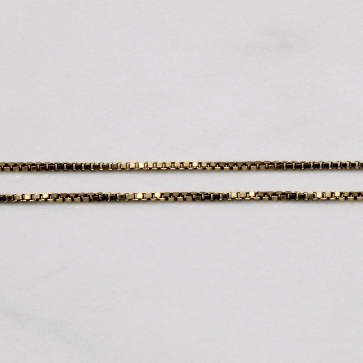 10k Yellow Gold Box Link Chain | 25 |