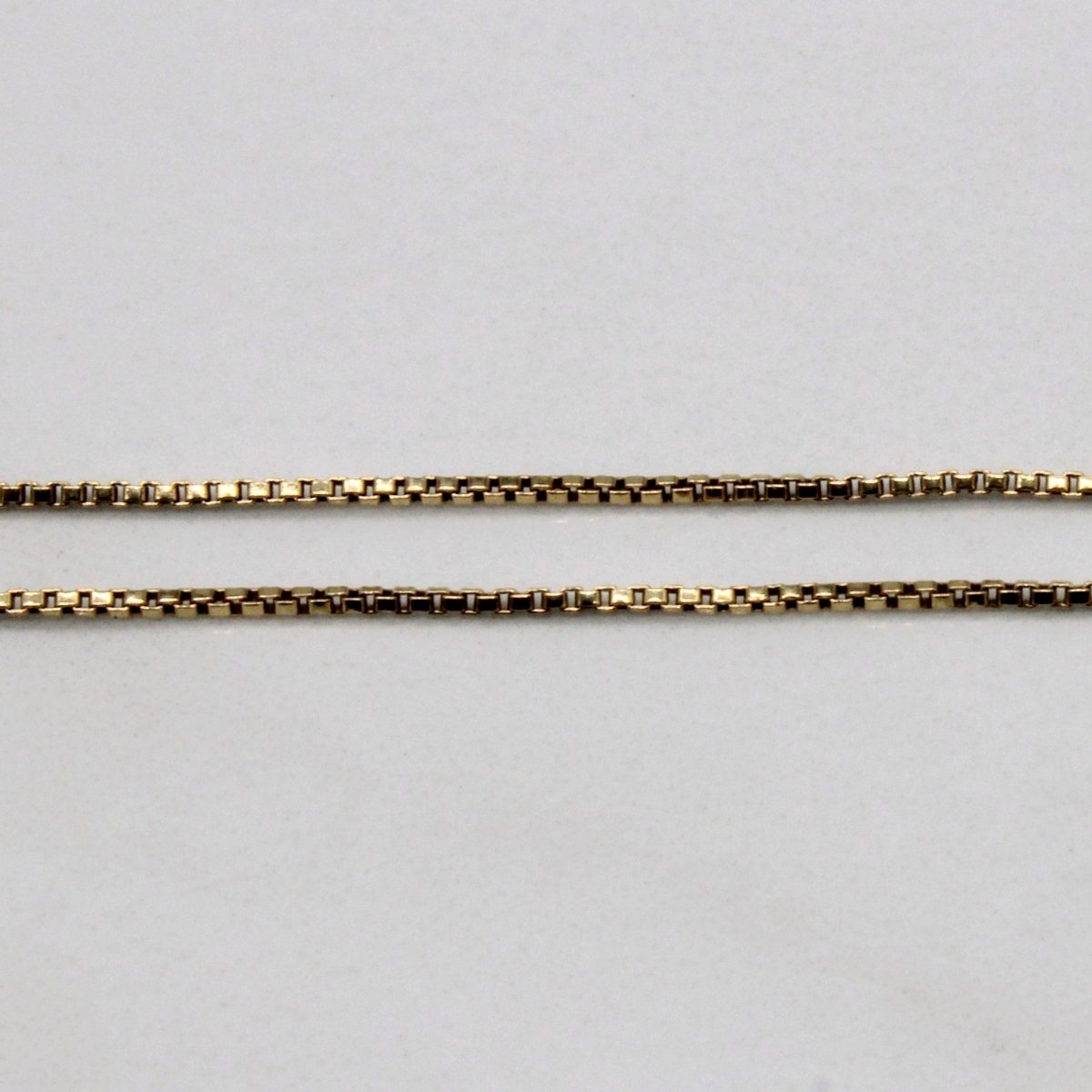 10k Yellow Gold Box Link Chain | 25 |