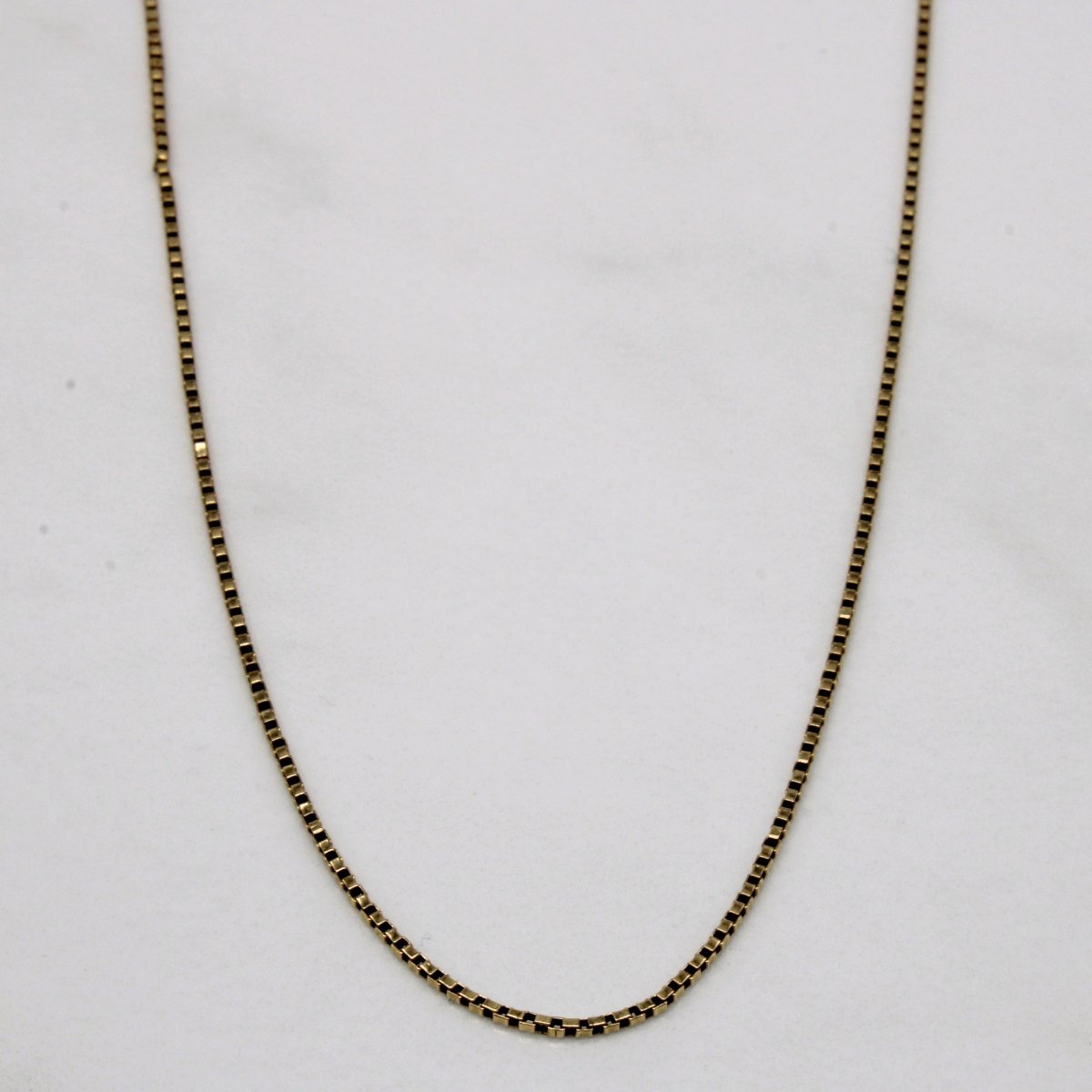 10k Yellow Gold Box Link Chain | 28 |