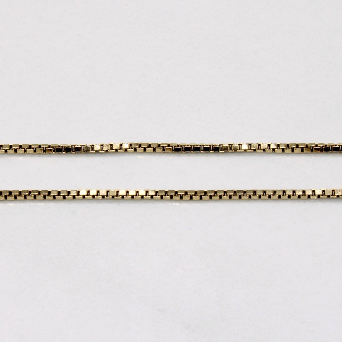 10k Yellow Gold Box Link Choker | 14 |