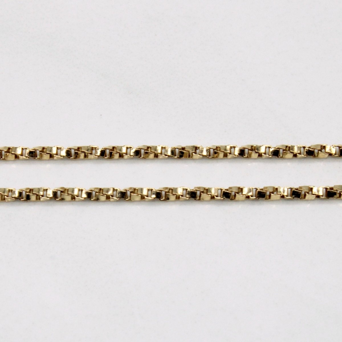 10k Yellow Gold Box Link Rope Chain | 20 |