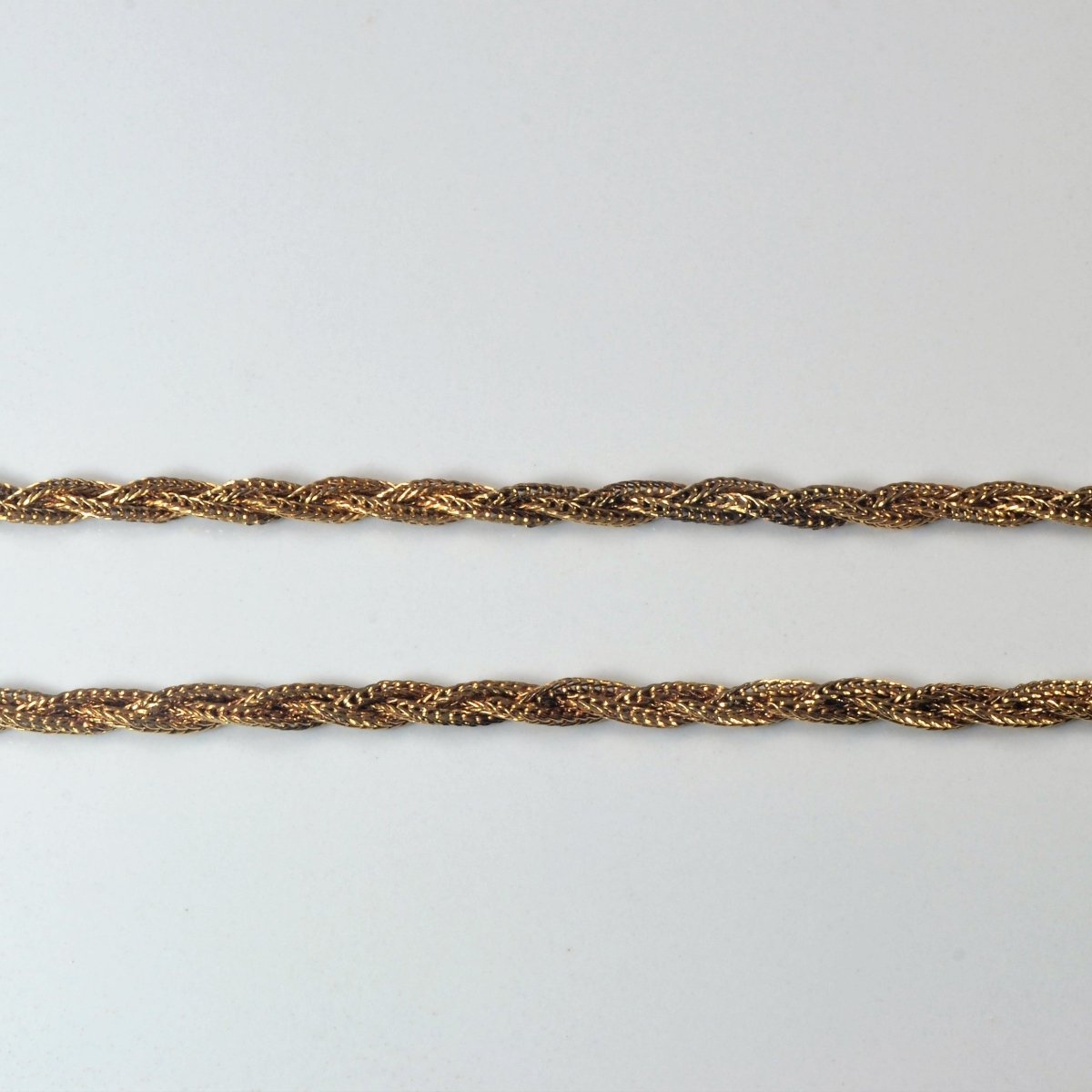 10k Yellow Gold Braided Chain | 14 |