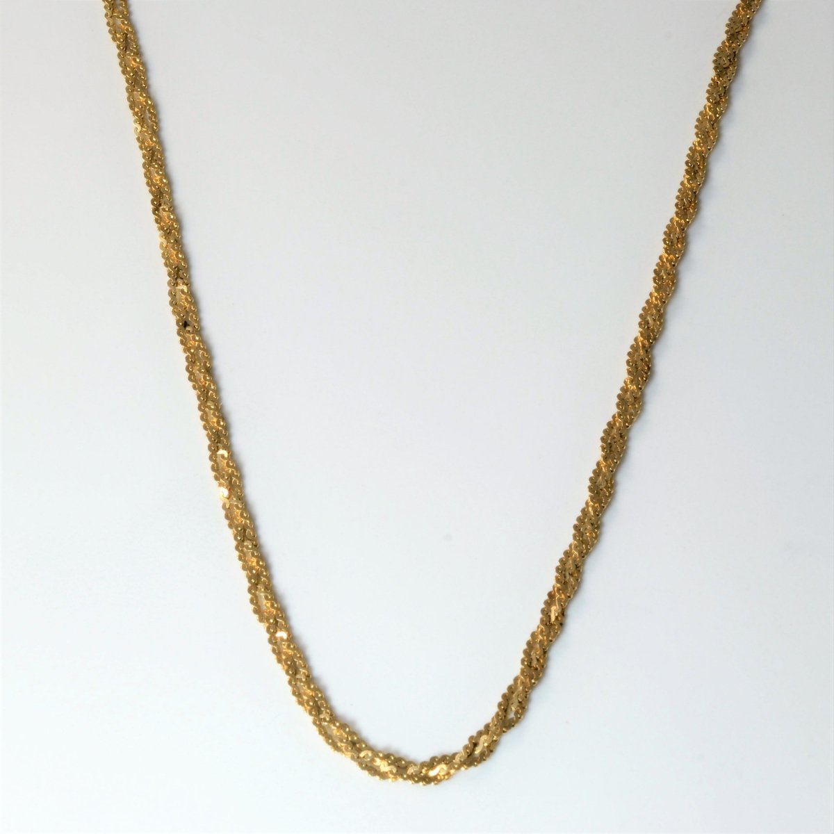 10k Yellow Gold Braided Chain | 15|
