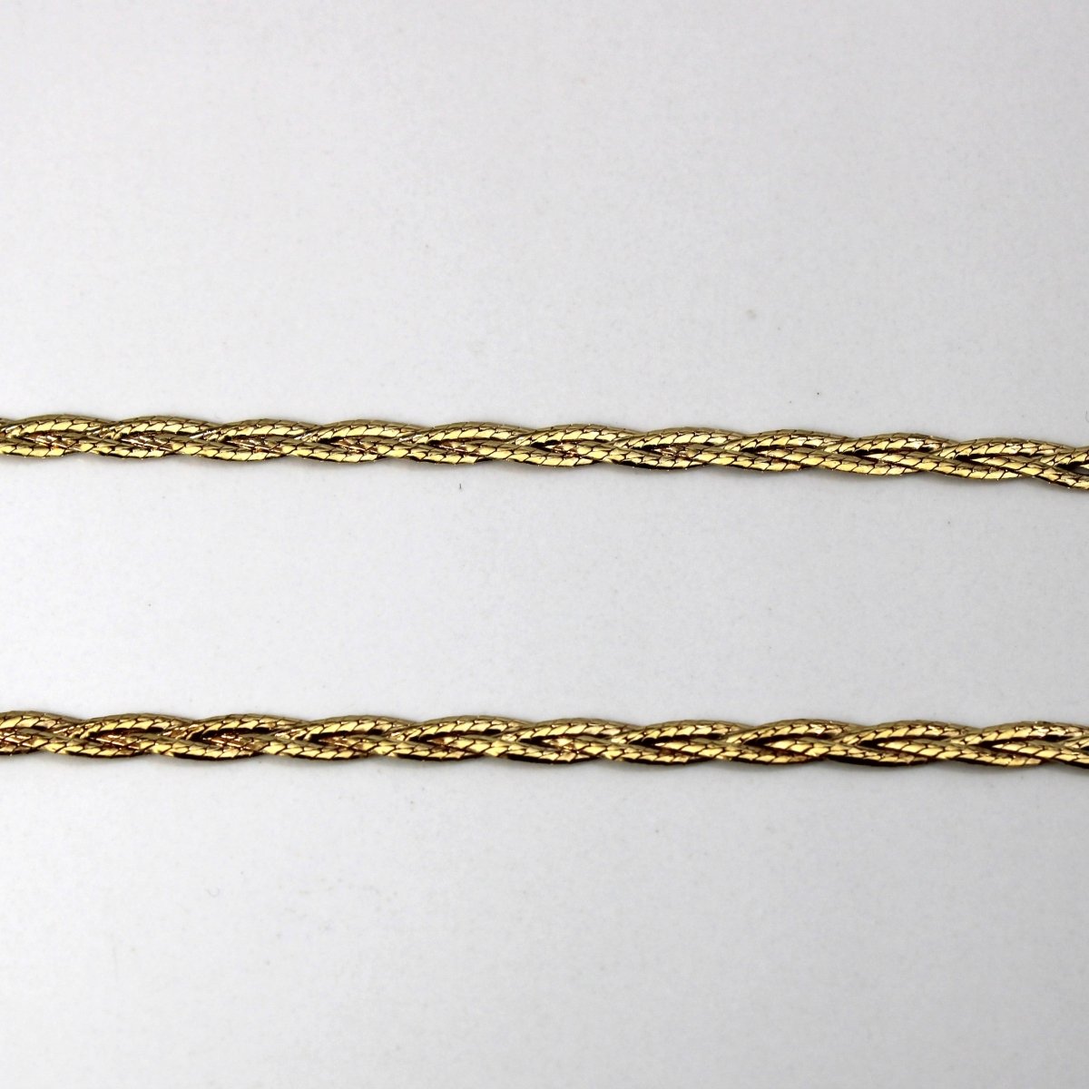 10k Yellow Gold Braided Chain | 19|