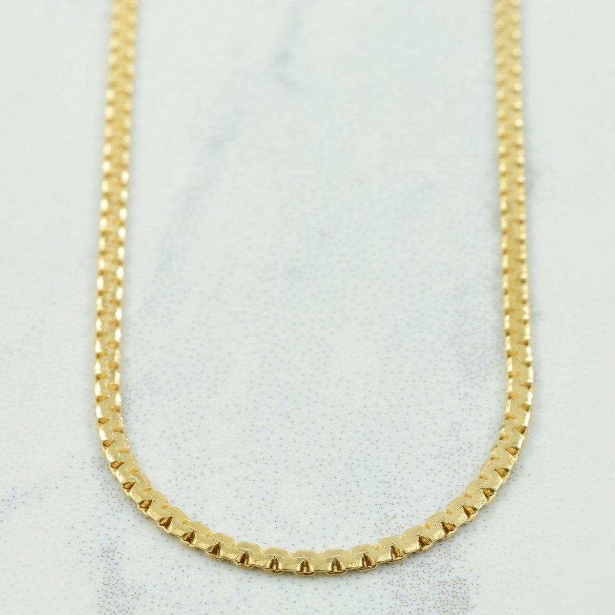 10k Yellow Gold C-Link Chain | 17.5 |