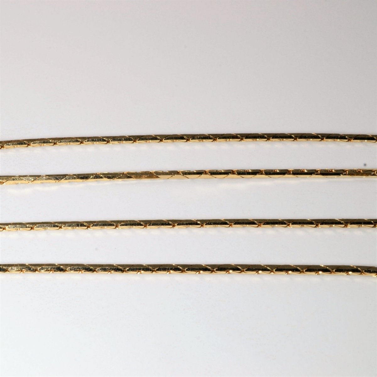 10k Yellow Gold C link Chain | 22 |