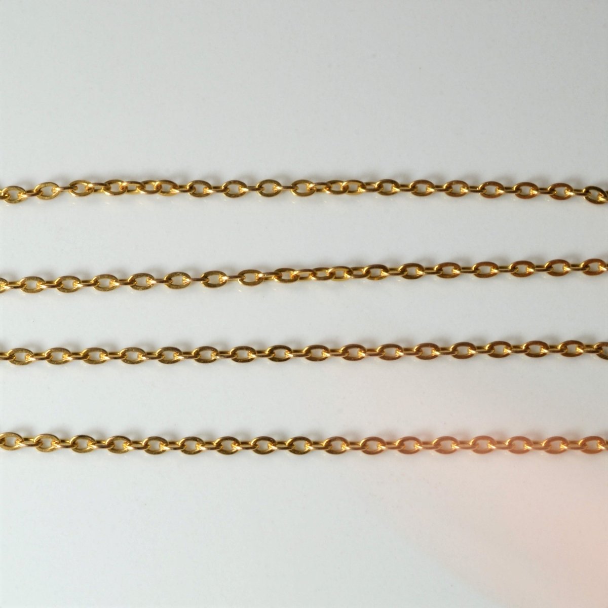 10k Yellow Gold Cable Chain | 15 |