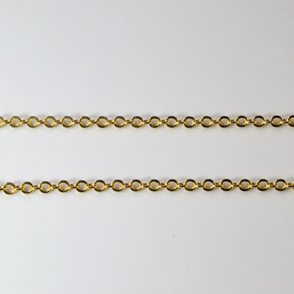 10k Yellow Gold Cable Chain | 18 |