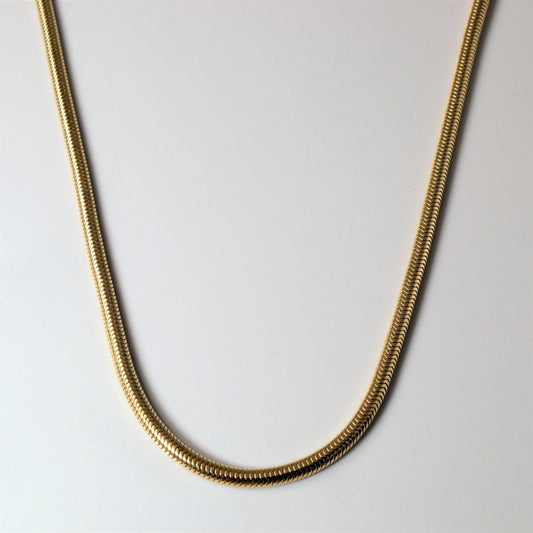 10k Yellow Gold Cobra Chain | 22 |