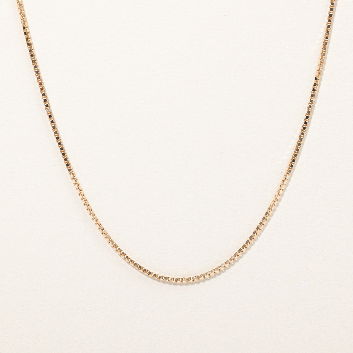 10k Yellow Gold Box Link Chain | 16 |