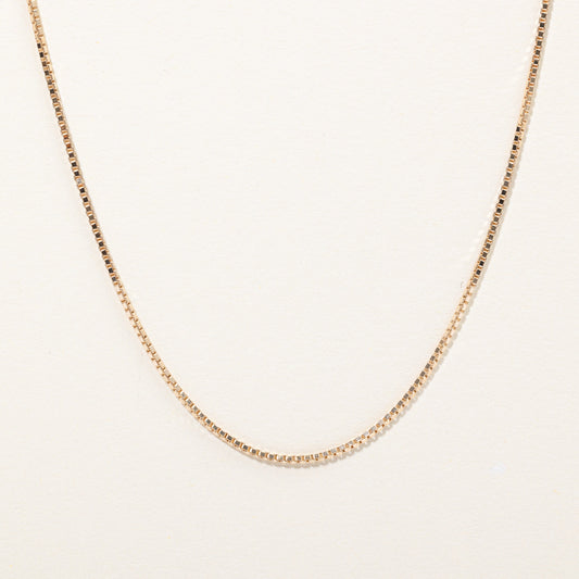 10k Yellow Gold Box Link Chain | 16 |