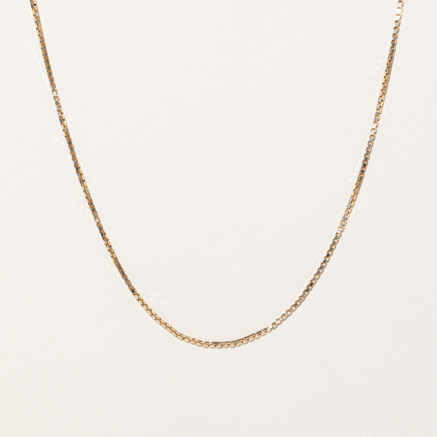 10k Yellow Gold Box Link Chain | 20 |