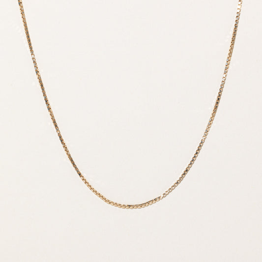 10k Yellow Gold Box Link Chain | 20 |