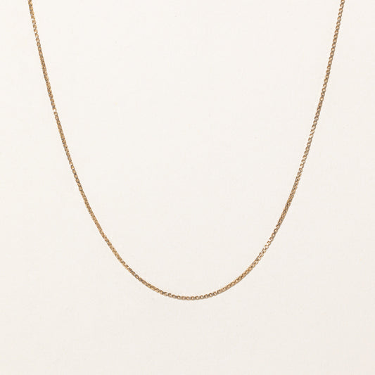 10k Yellow Gold Box Link Chain | 24 |