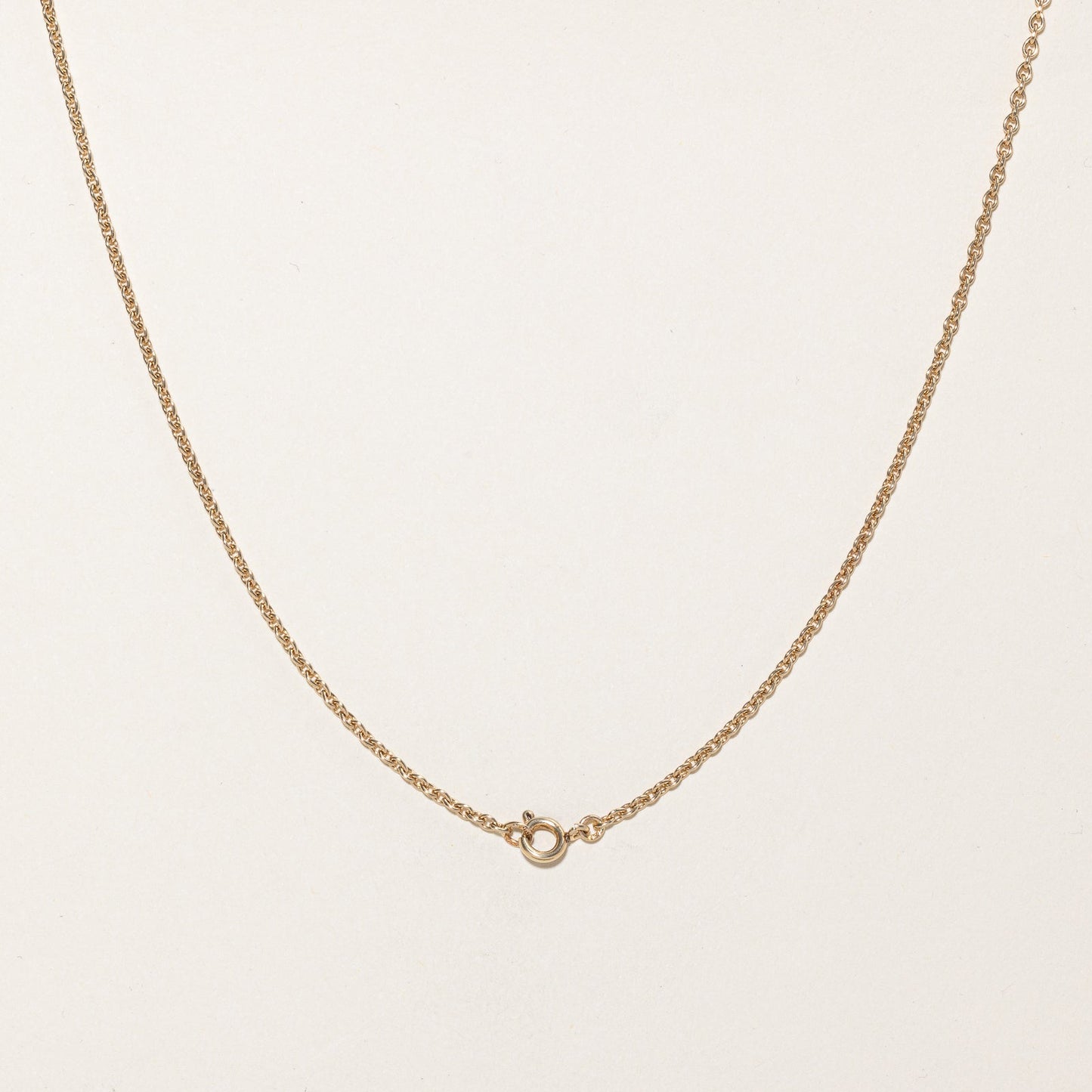 10K Yellow Gold Cable Link Chain | 1.31mm | 20