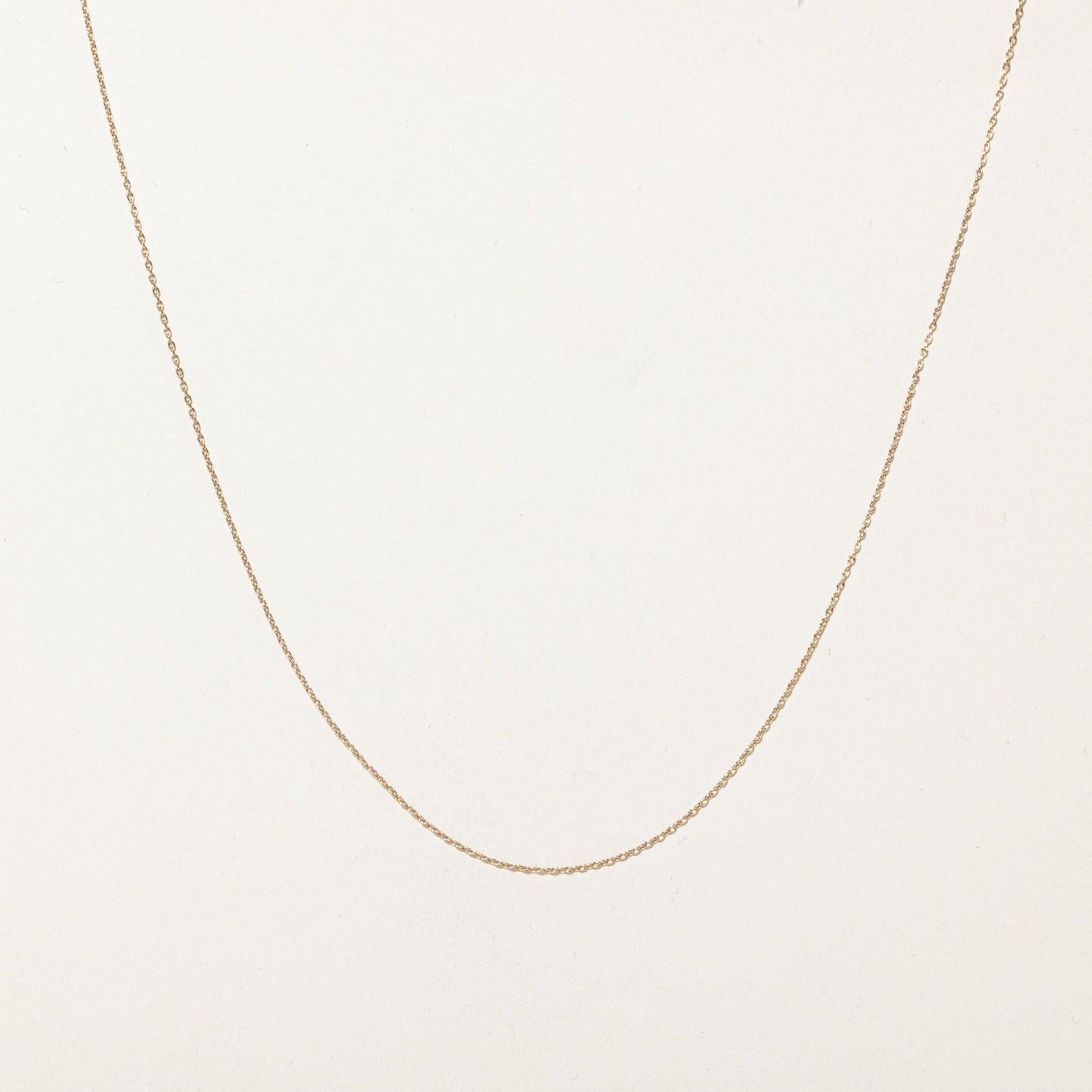 10K Yellow Gold Cable Link Chain | 0.85mm | 18