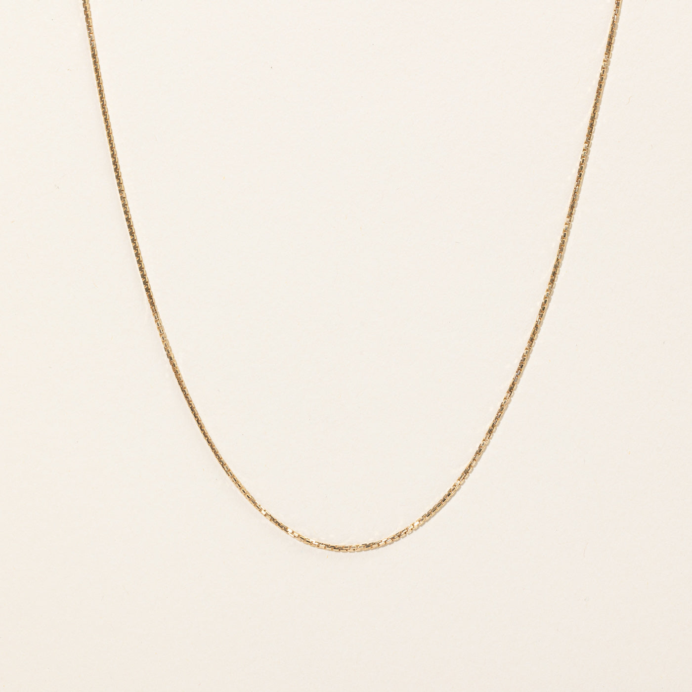 10k Yellow Gold Box Link Chain | 18 |