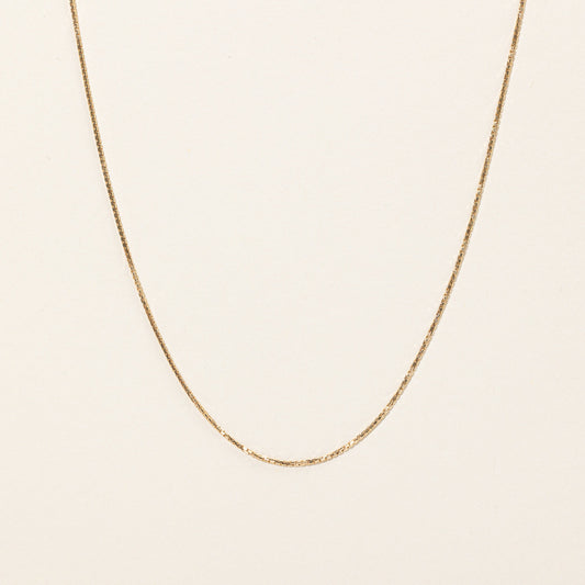 10k Yellow Gold Box Link Chain | 18 |