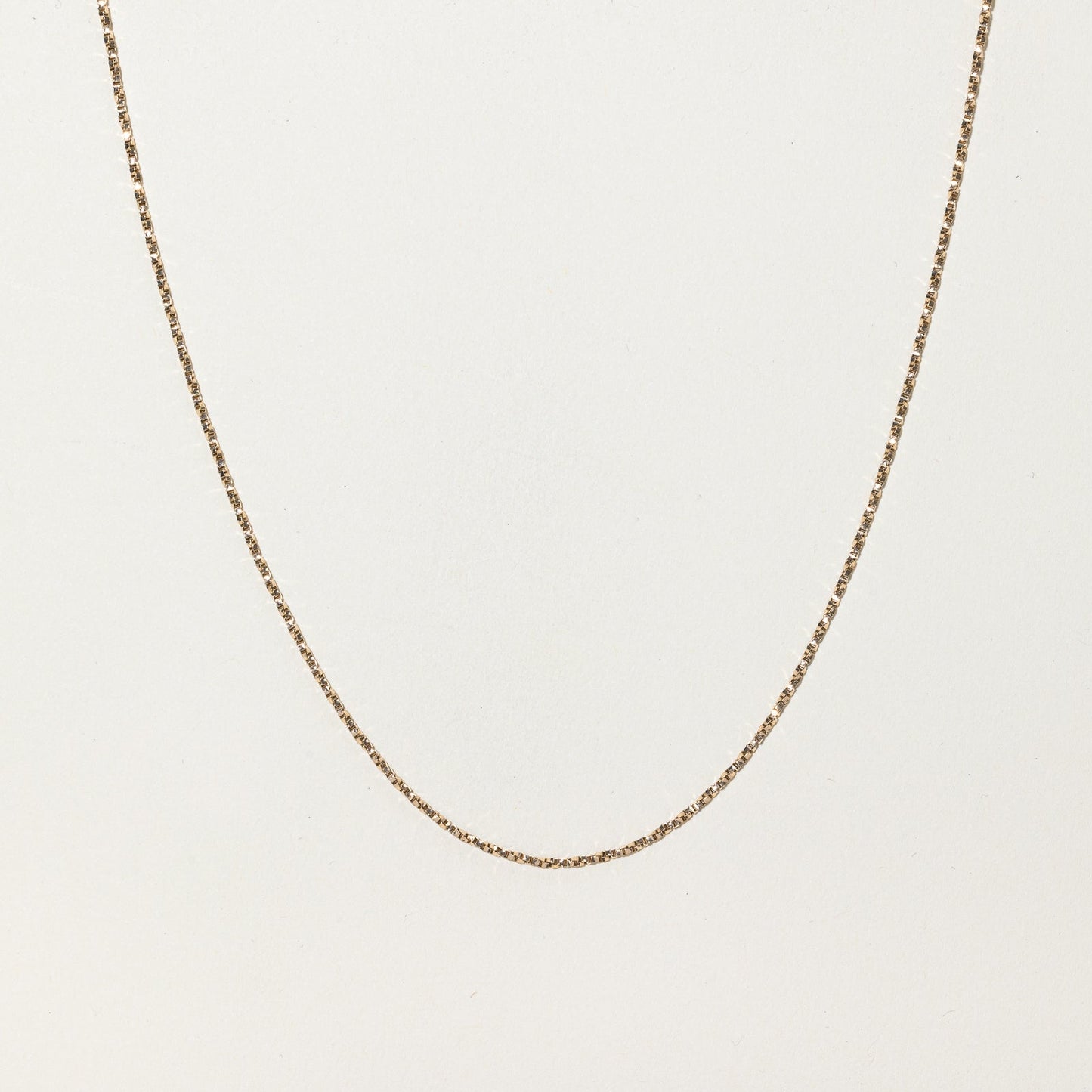 10k Yellow Gold Box Link Chain | 18 |