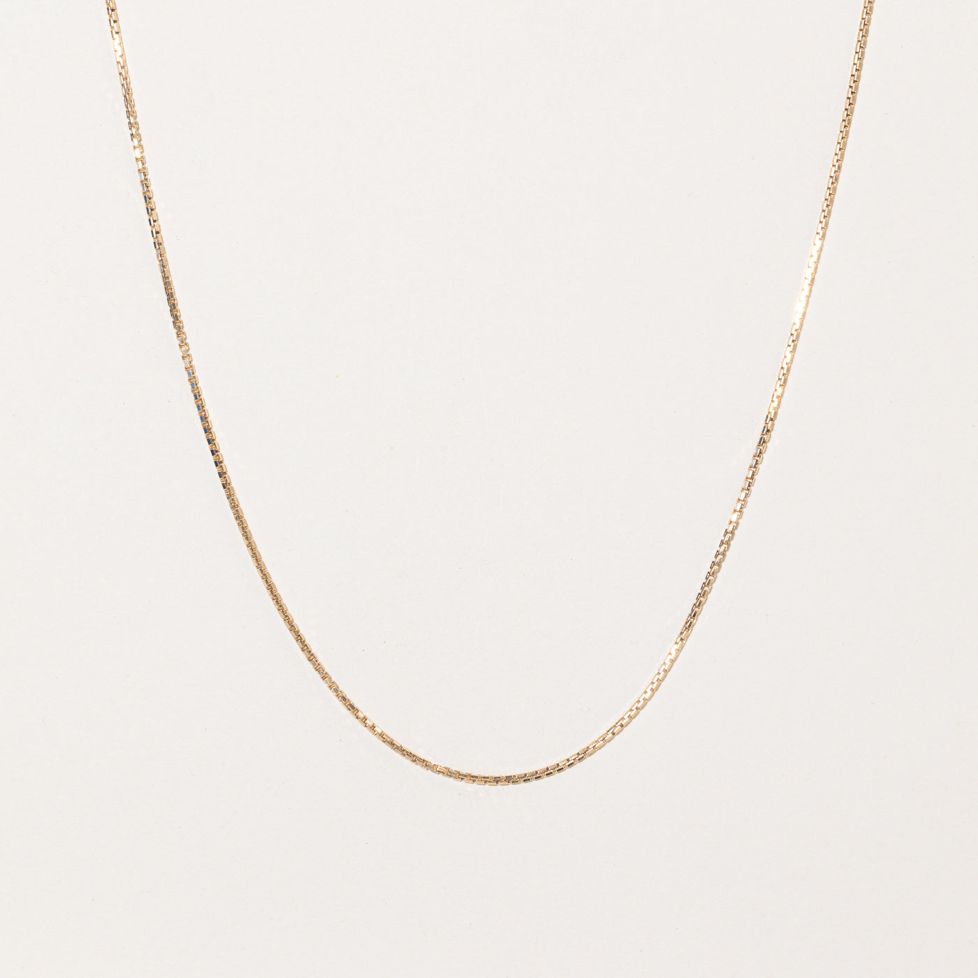 10k Yellow Gold Box Link Chain | 18 |