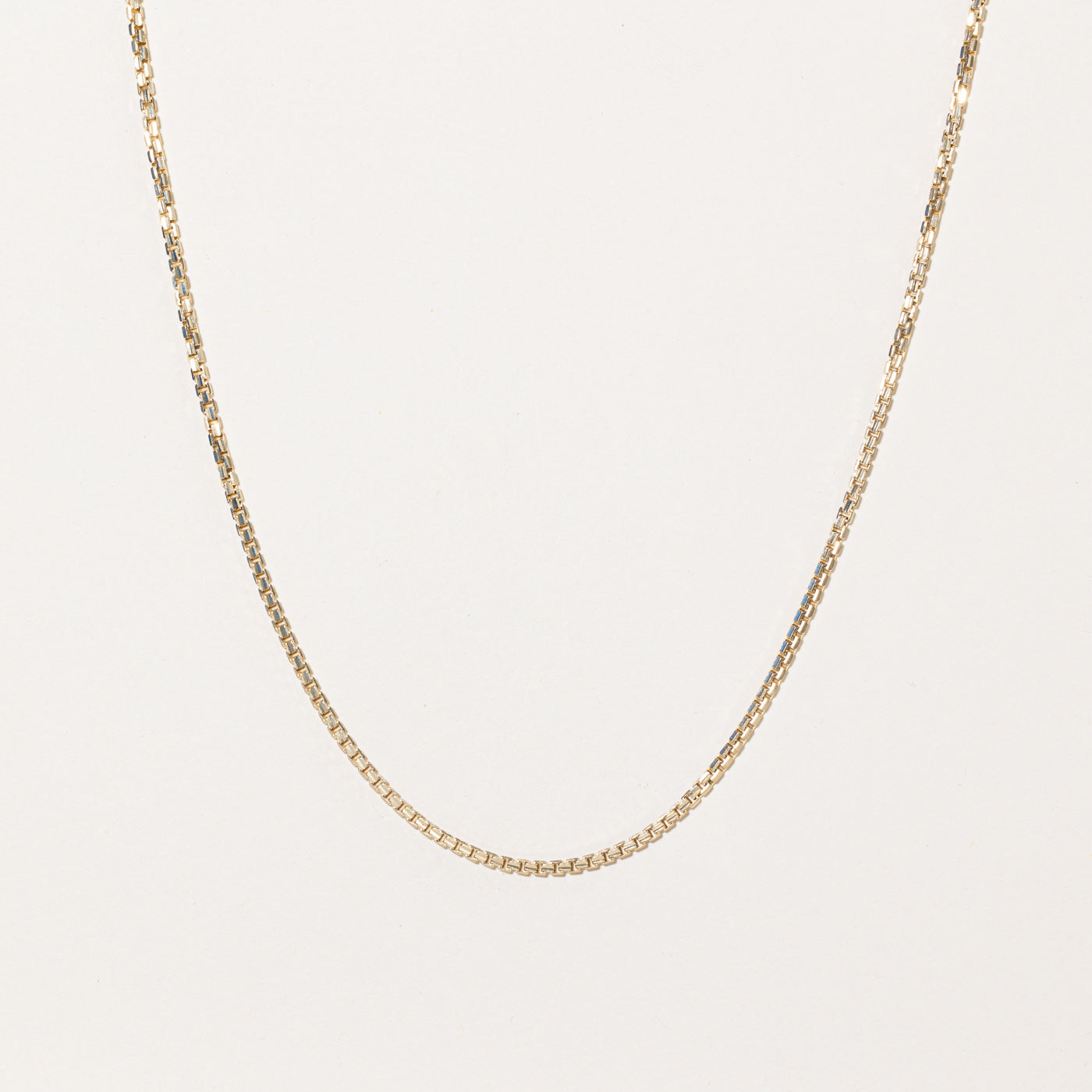 10k Yellow Gold Box Link Chain | 24 |
