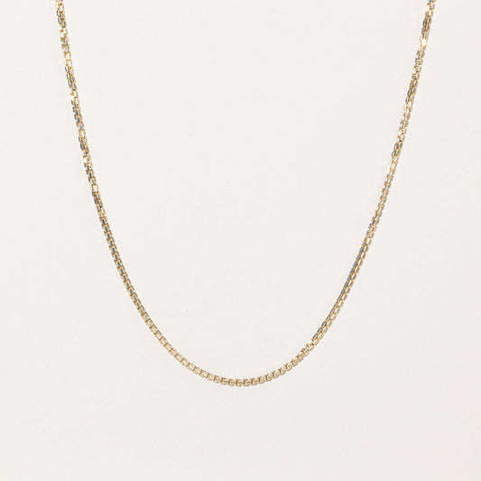 10k Yellow Gold Box Link Chain | 24 |