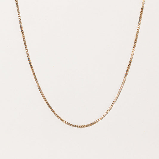 10k Yellow Gold Box Link Chain | 16 |