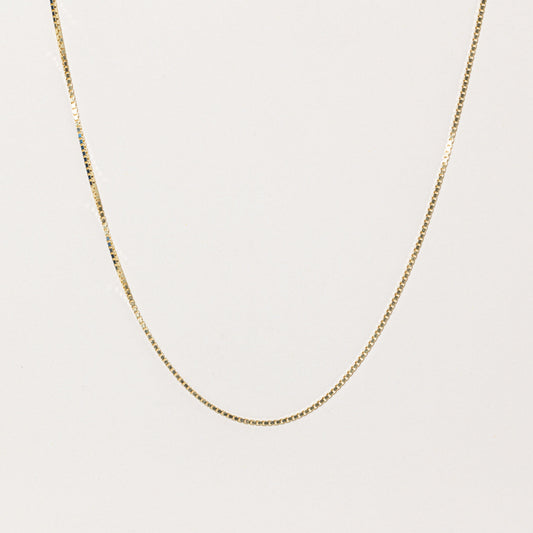 10k Yellow Gold Box Link Chain | 20 |