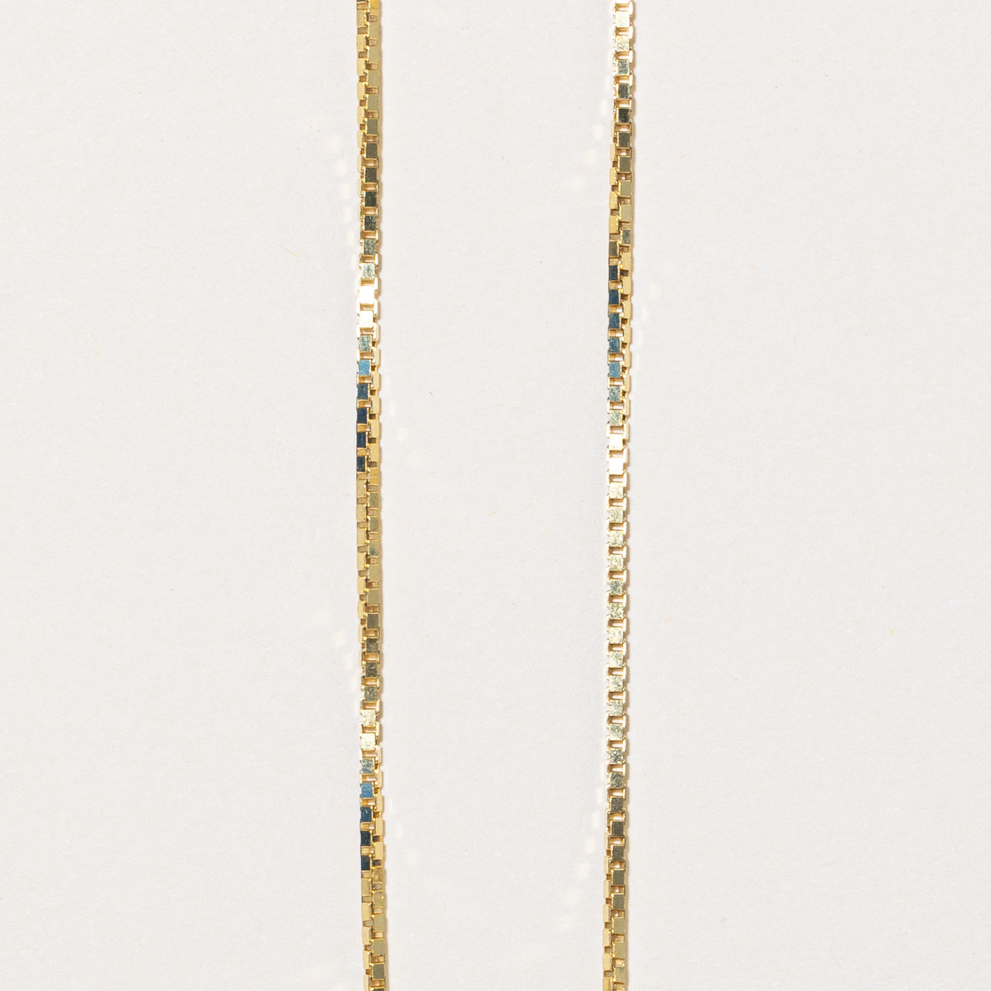 10k Yellow Gold Box Link Chain | 20 |