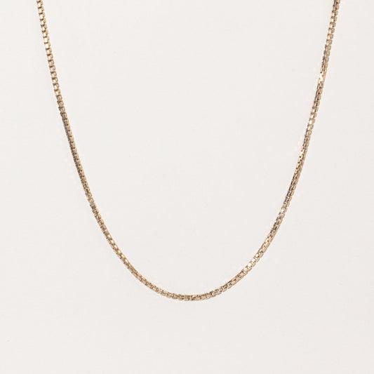 10k Yellow Gold Box Link Chain | 24 |