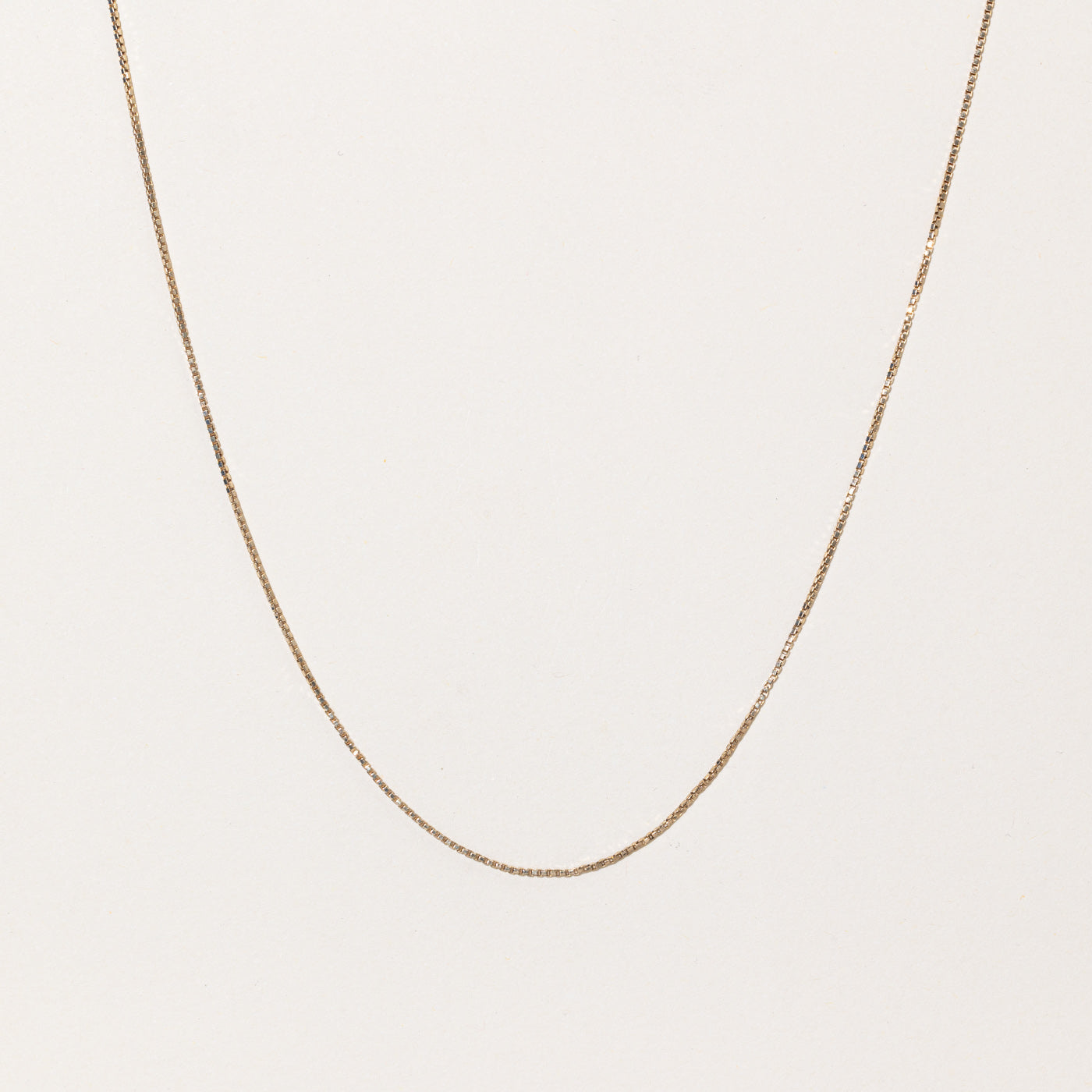 10k Yellow Gold Box Link Chain | 18 |