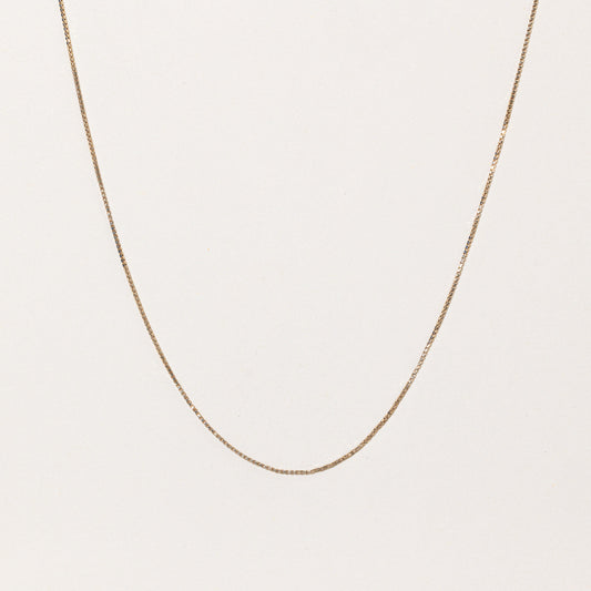 10k Yellow Gold Box Link Chain | 18 |