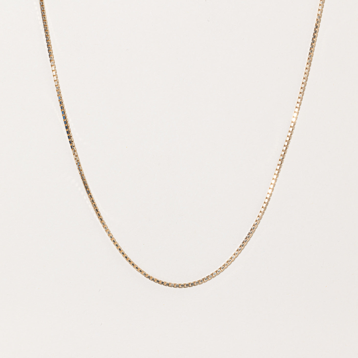 10k Yellow Gold Box Link Chain | 18 |