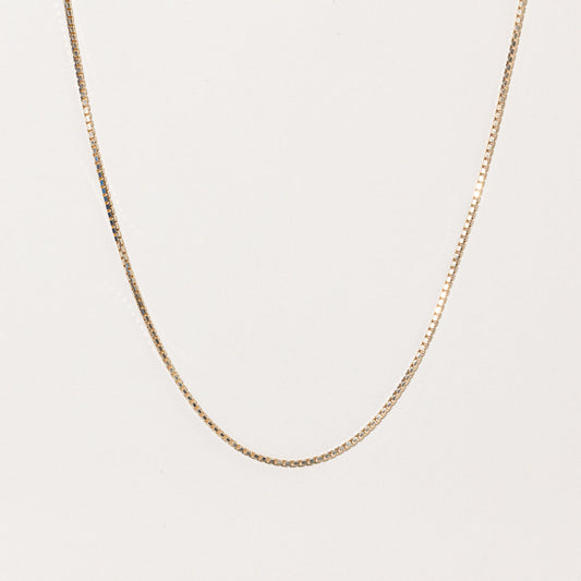 10k Yellow Gold Box Link Chain | 18 |
